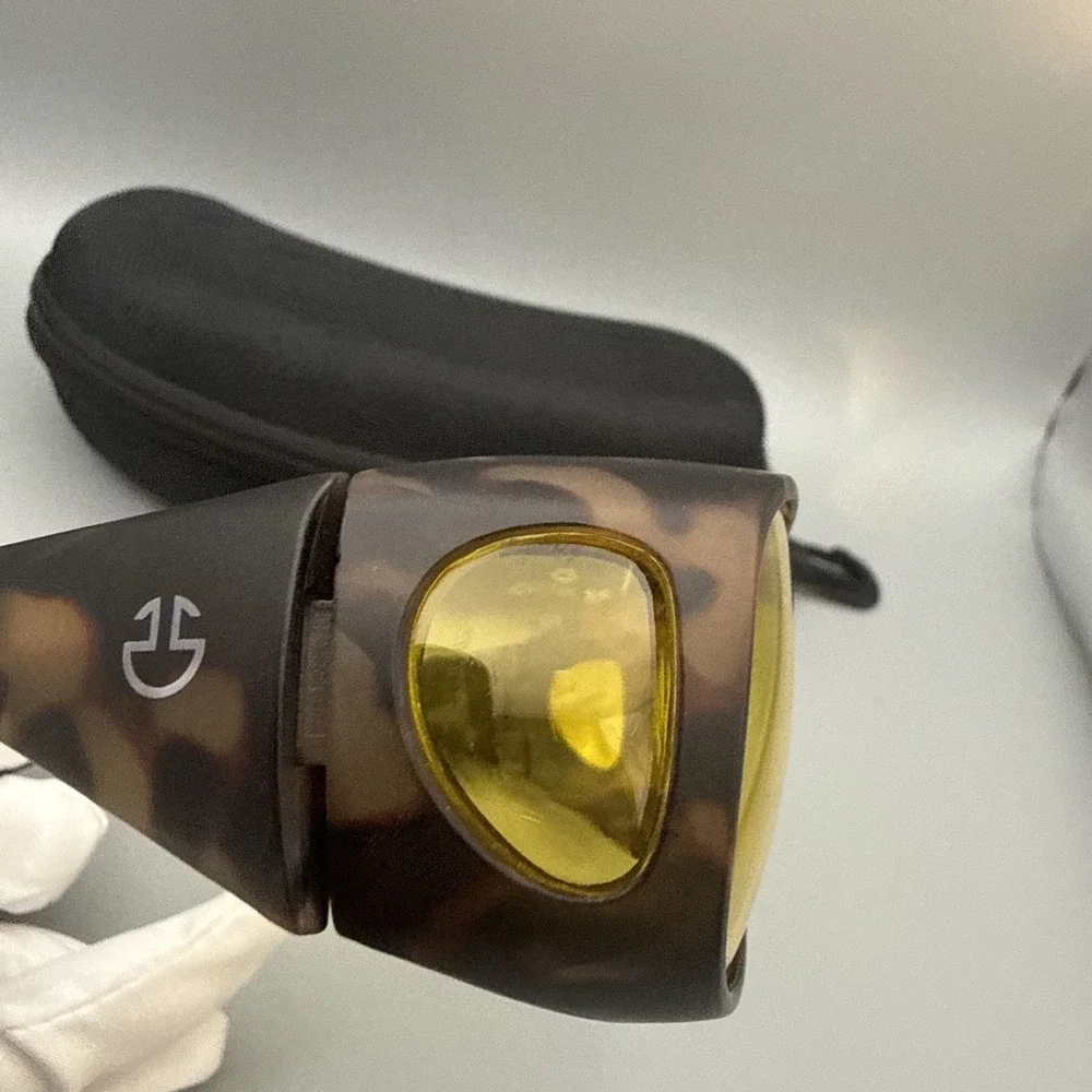 Optix 55 Polarized Wrap Around Tortoise Frame/Yellow LensShield W/Case Authenic